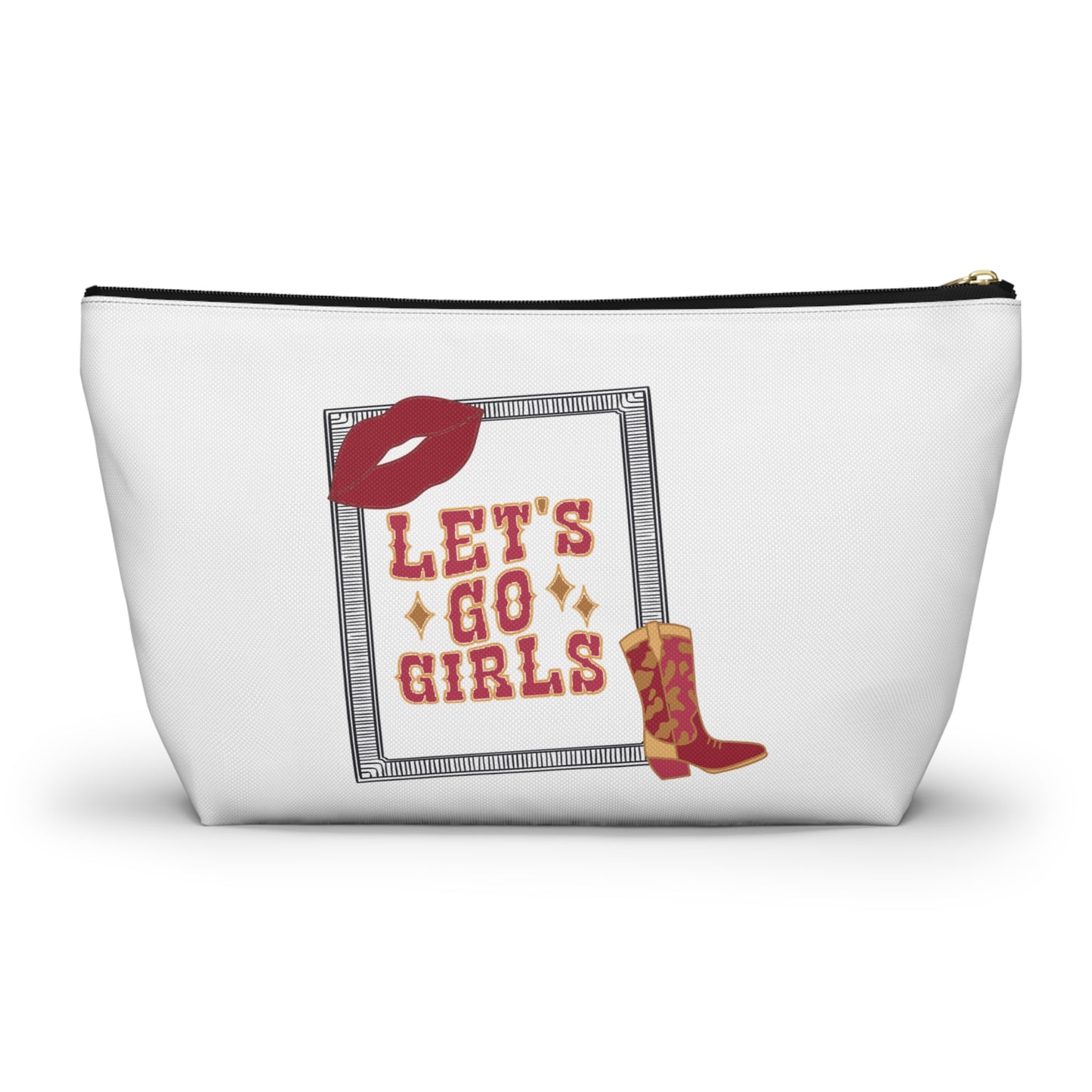 Let’s go girls, Accessory Pouch w T-bottom