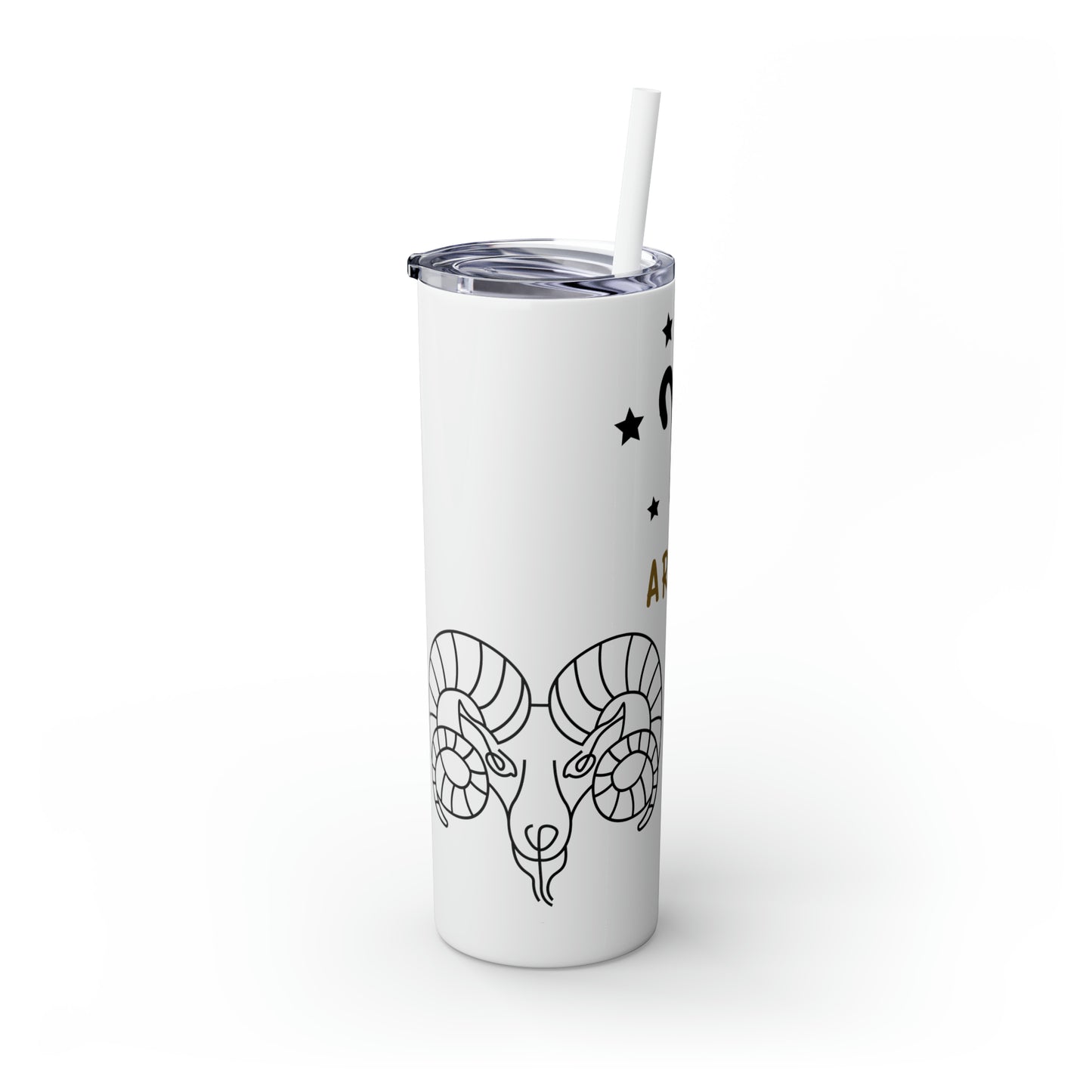 Aries, Skinny Tumbler with Straw, 20oz