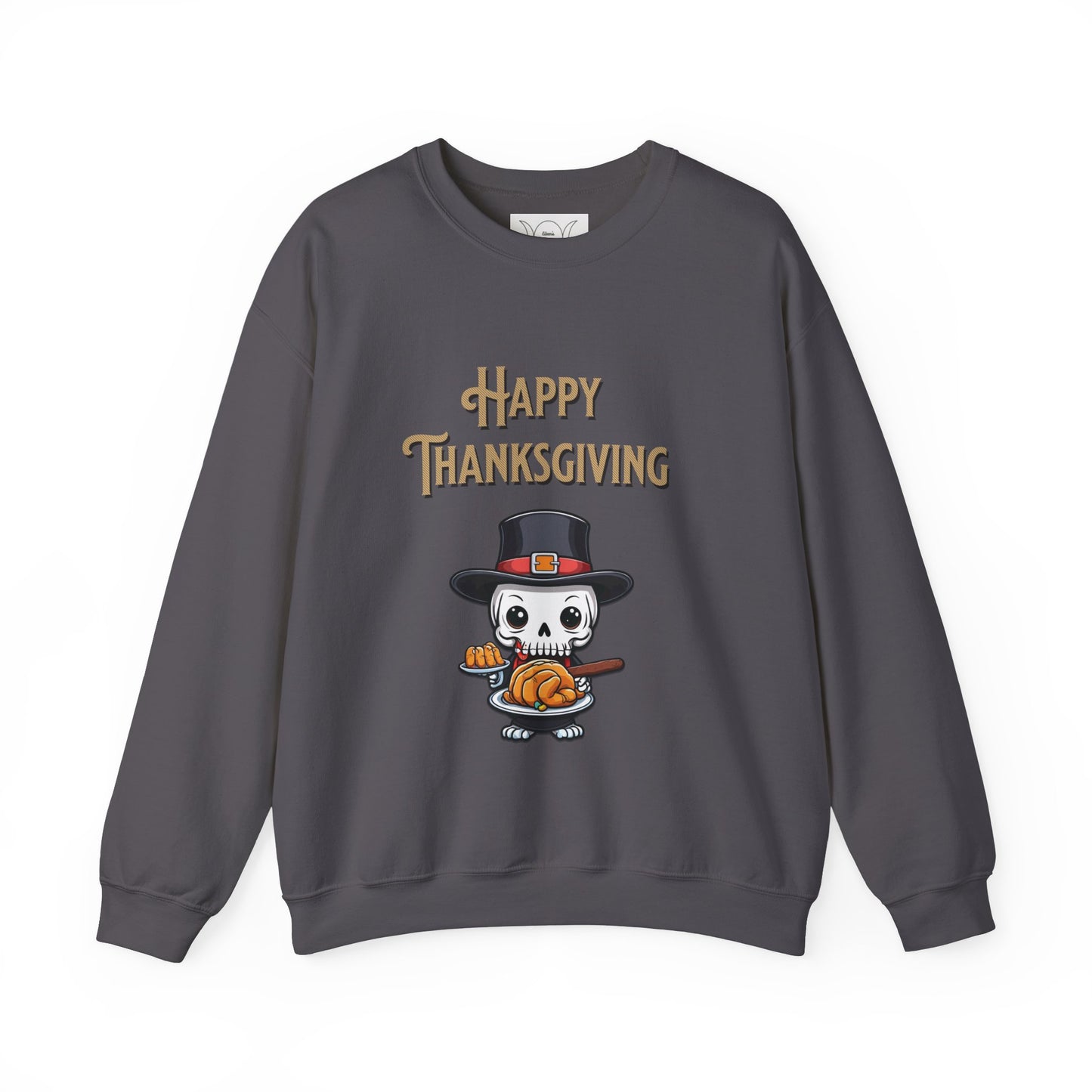 Happy thanksgiving, ™ Crewneck Sweatshirt ( sleeve design )