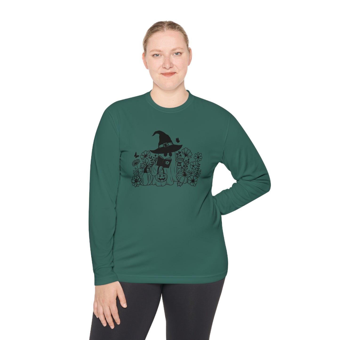 Cozy boo reading,  Unisex Lightweight Long Sleeve Tee