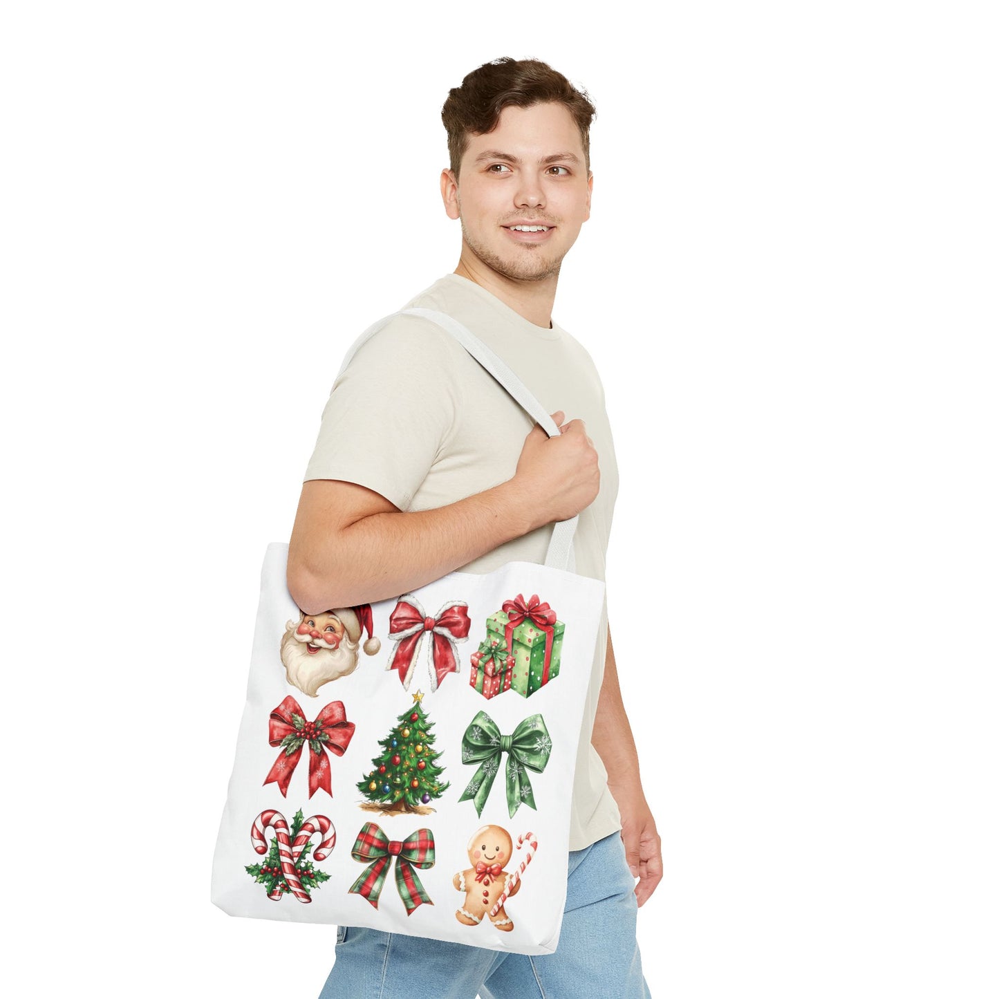 Christmas and bows, Tote Bag (AOP)