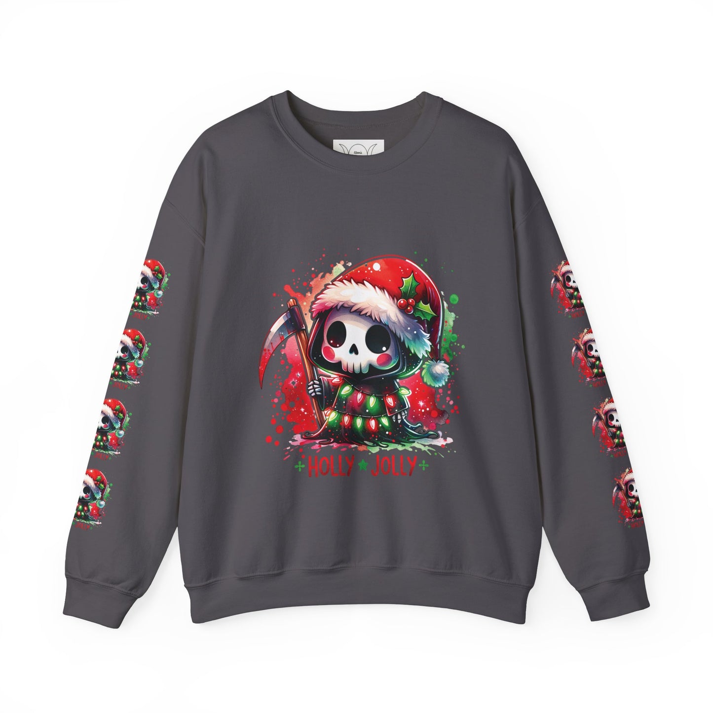 Holly jolly, ™ Crewneck Sweatshirt ( sleeve design )