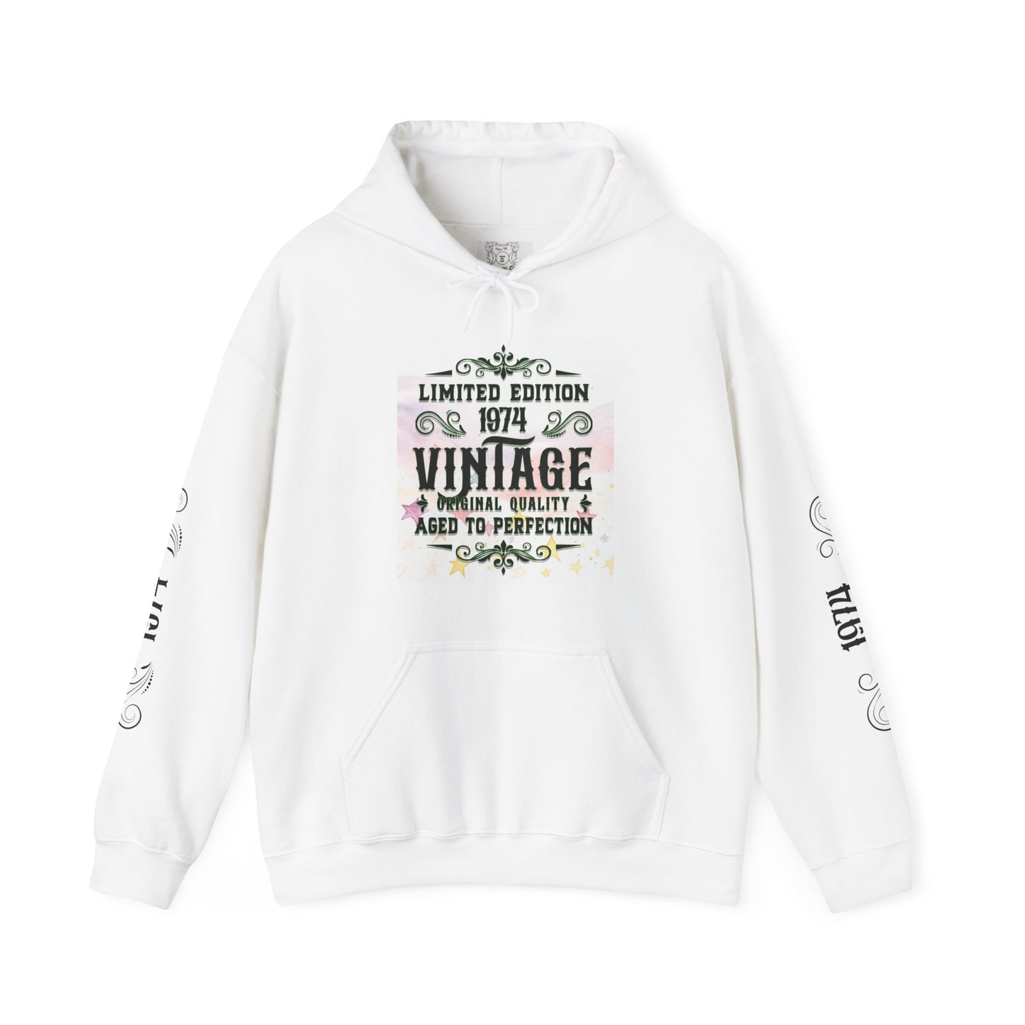 1974 vintage, Unisex Heavy Blend™ Hooded Sweatshirt