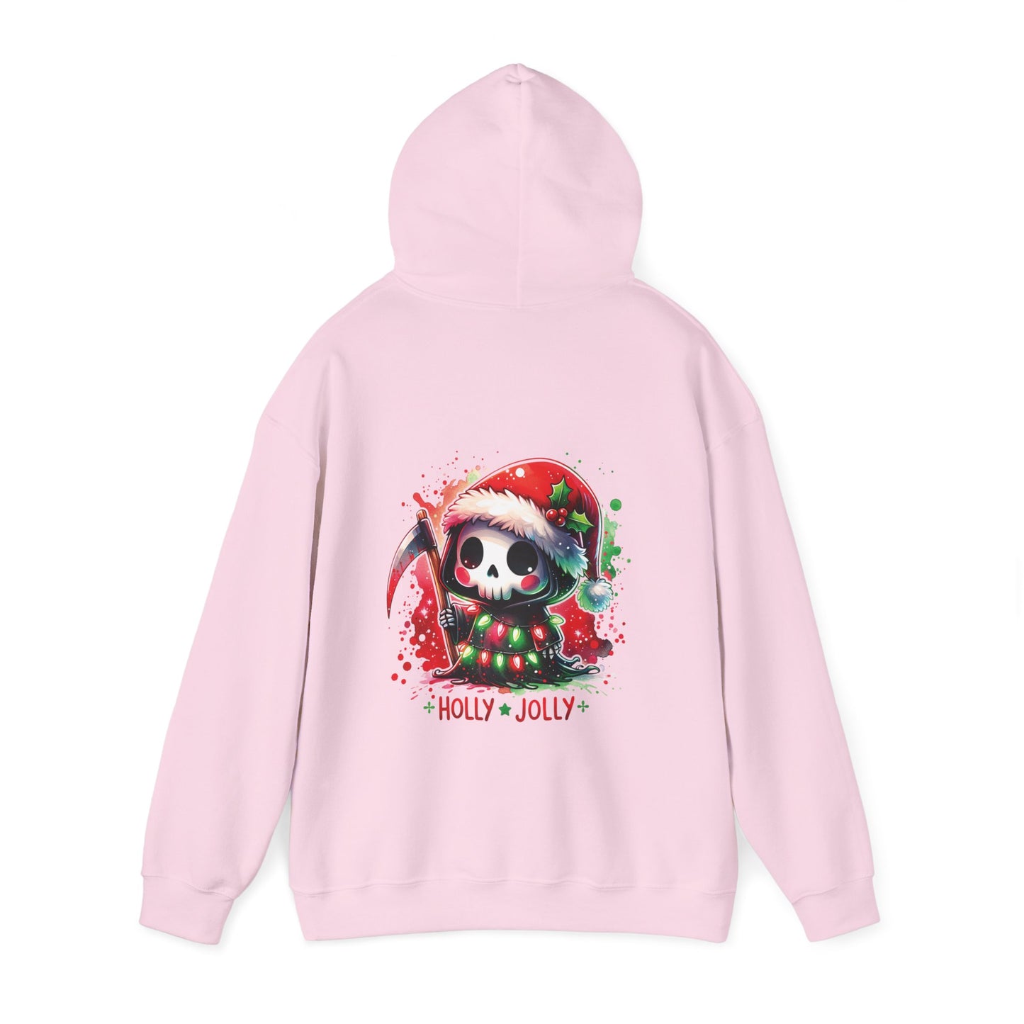 Holly jolly, Unisex Heavy Blend™ Hooded Sweatshirt (no side arm design)