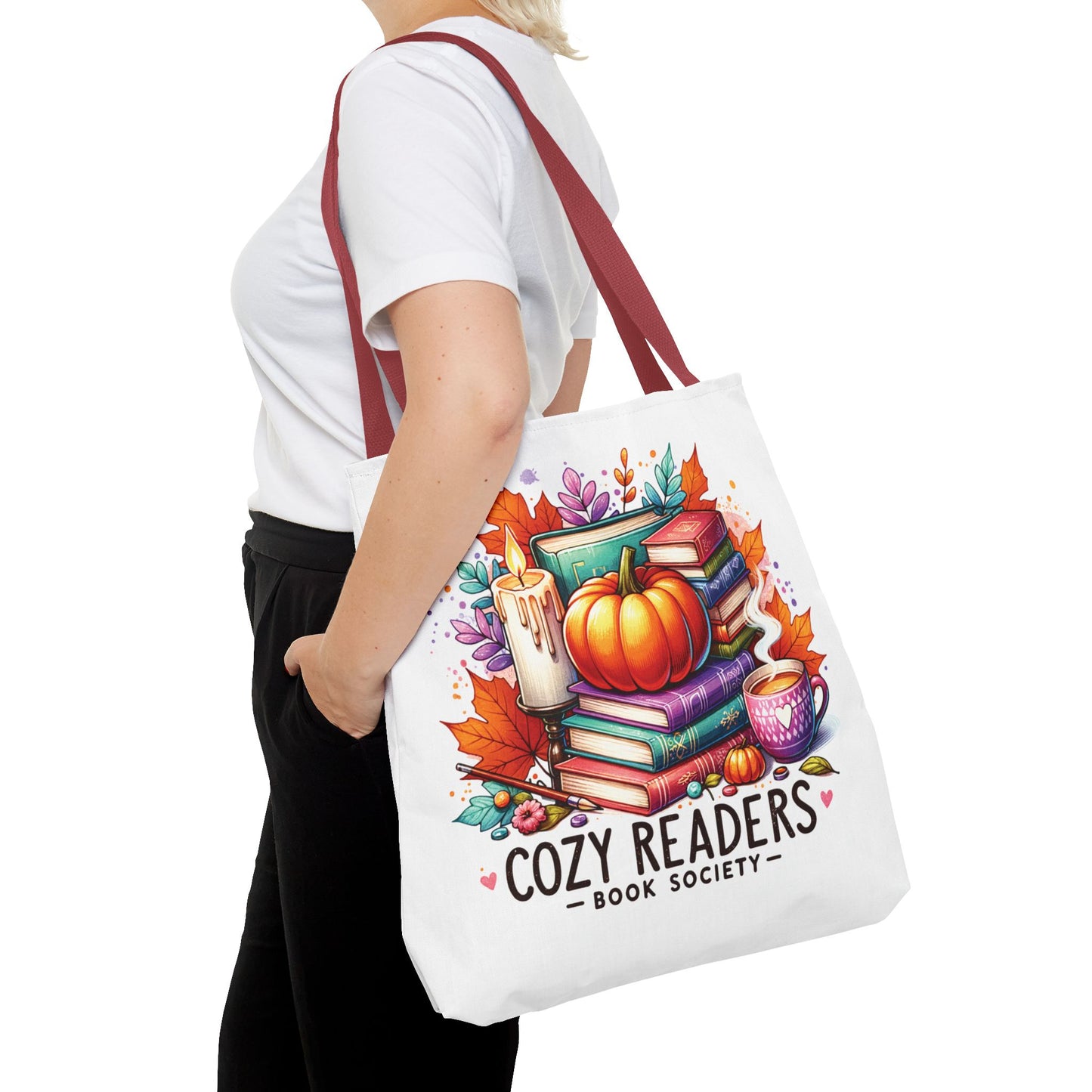 Cozy reader book society Tote Bag (AOP)