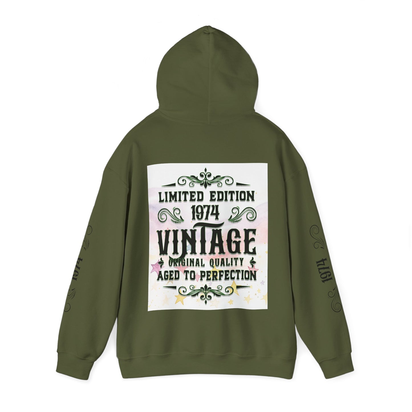 1974 vintage, Unisex Heavy Blend™ Hooded Sweatshirt