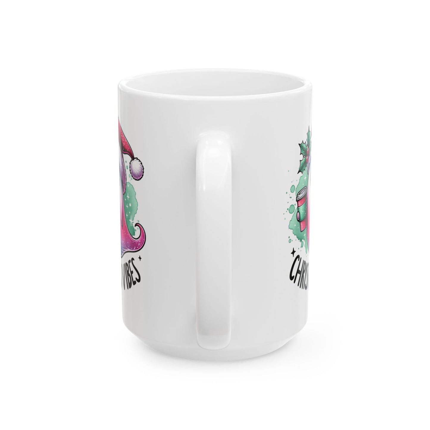 Christmas vibes Ceramic Mug, (11oz, 15oz)