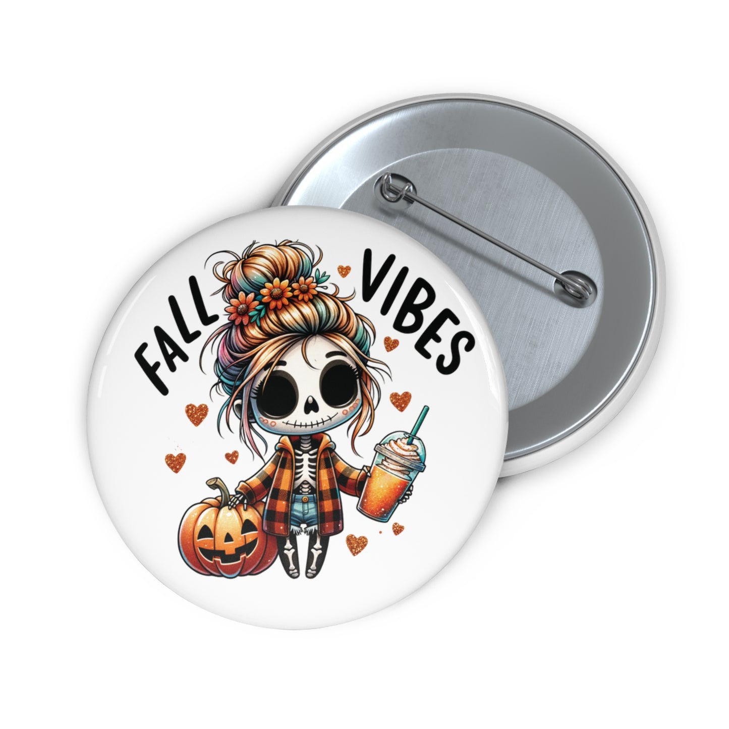 Fall vibes, Custom Pin Buttons