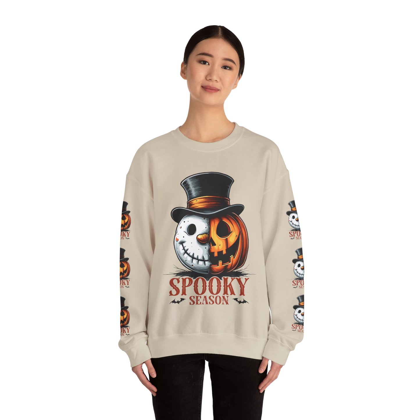 Spooky season, ™ Crewneck Sweatshirt ( sleeve design )