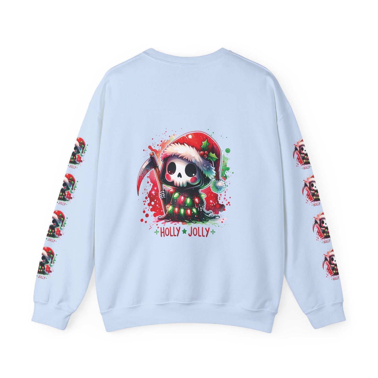 Holly jolly, ™ Crewneck Sweatshirt ( sleeve design )