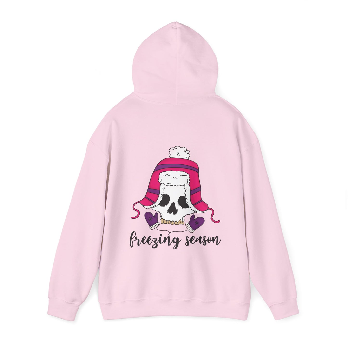 Freezing season, Unisex Heavy Blend™ Hooded Sweatshirt (no side arm design)