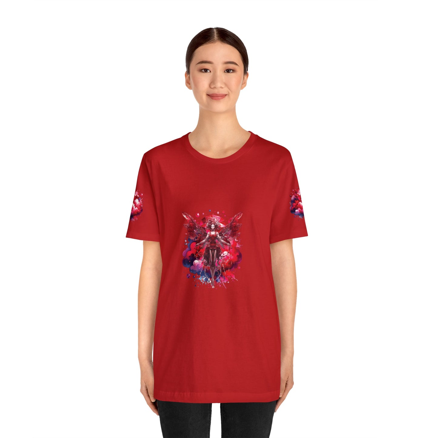 January garnet fairy, Unisex Jersey Short Sleeve