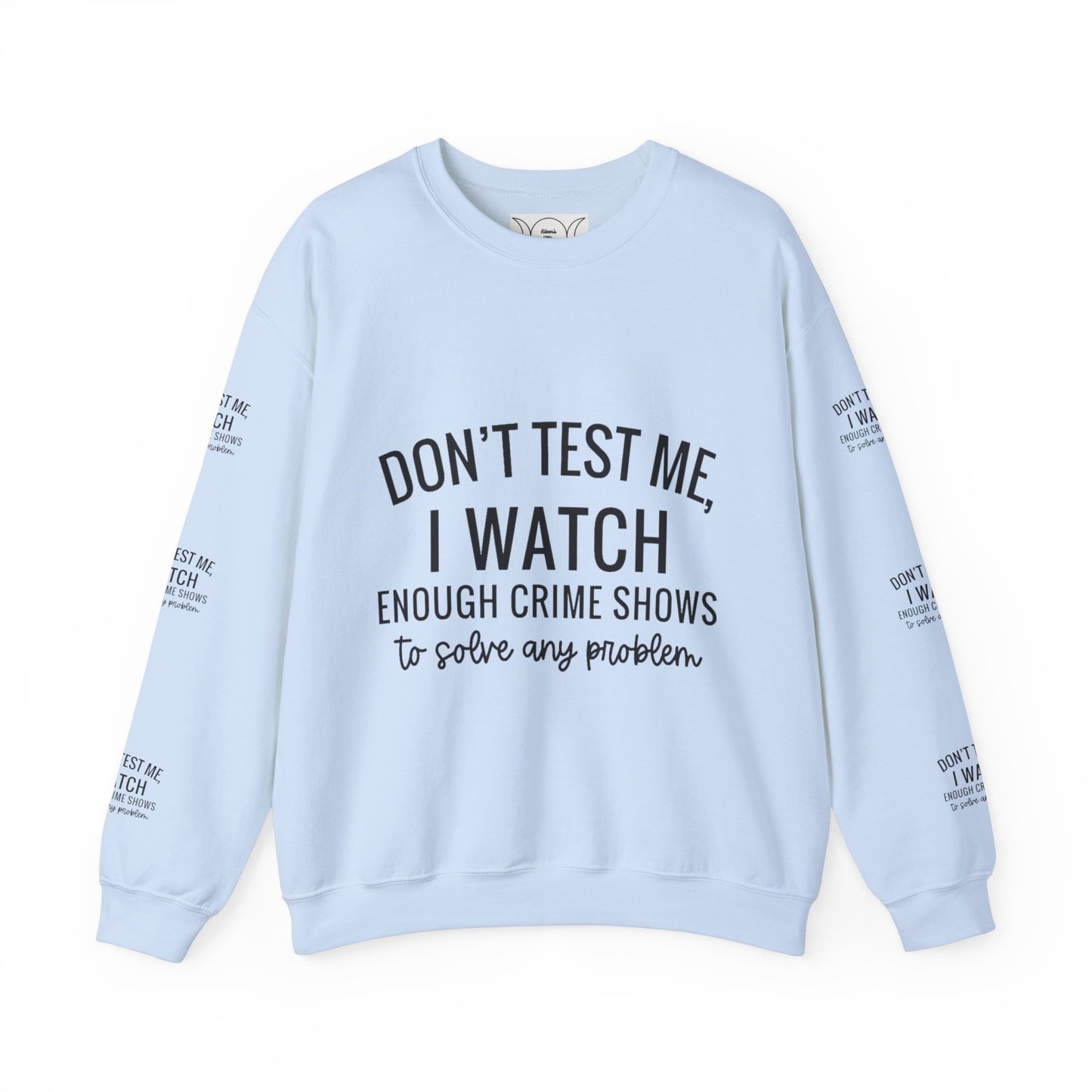 True crime watcher arm design ™ Crewneck Sweatshirt (side arm design)