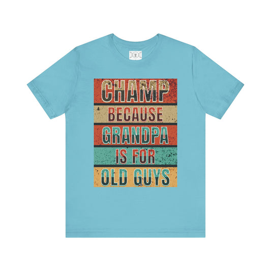 Champ, Unisex Jersey Short Sleeve Tee (no Sleeve design)