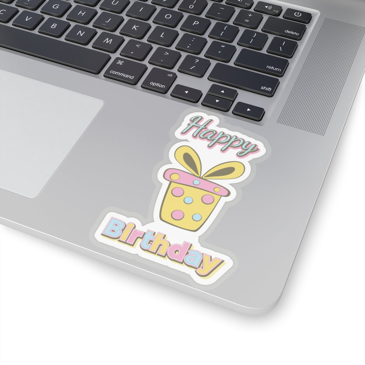 Happy birthday present, Kiss-Cut Stickers