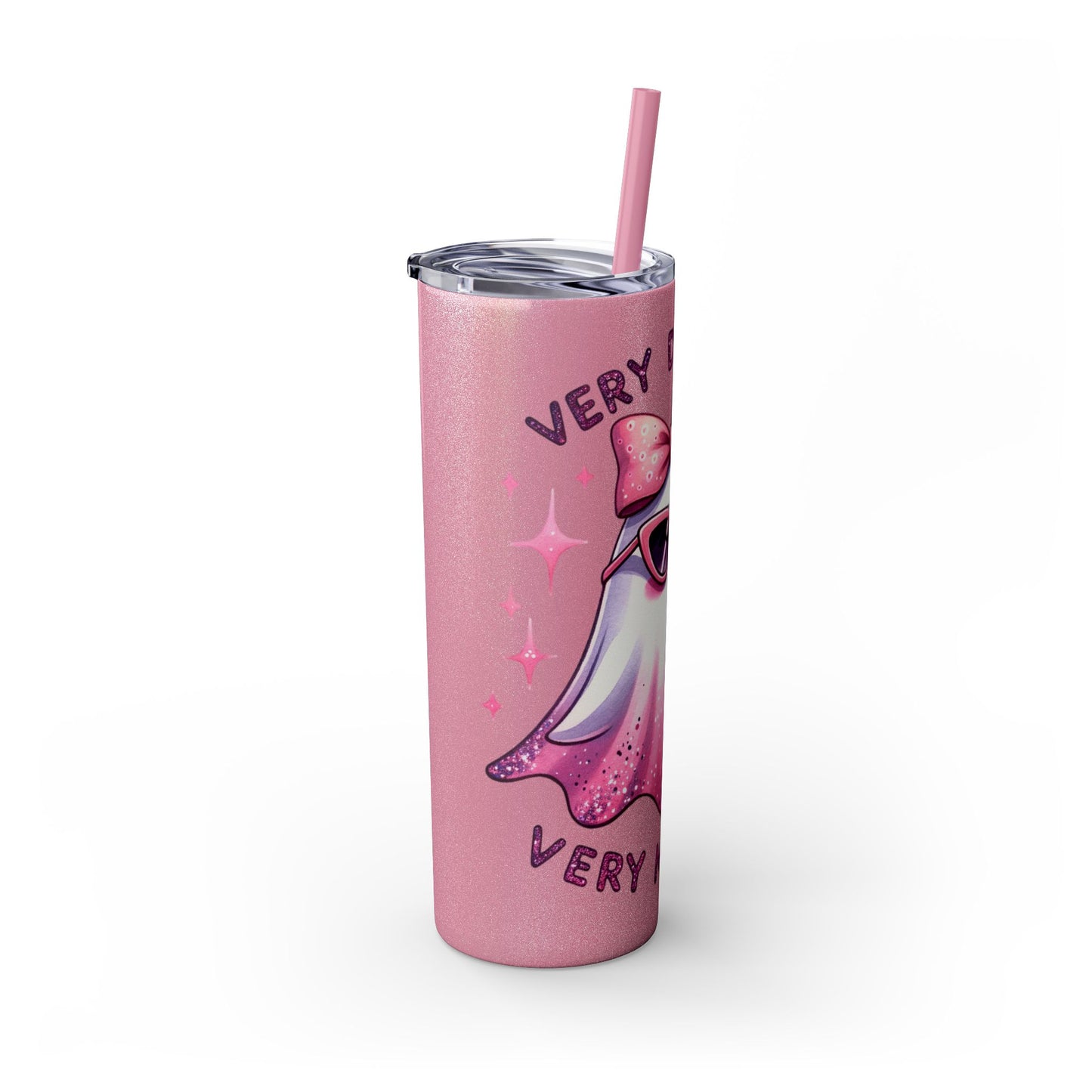 Very demure, Skinny Tumbler with Straw, 20oz