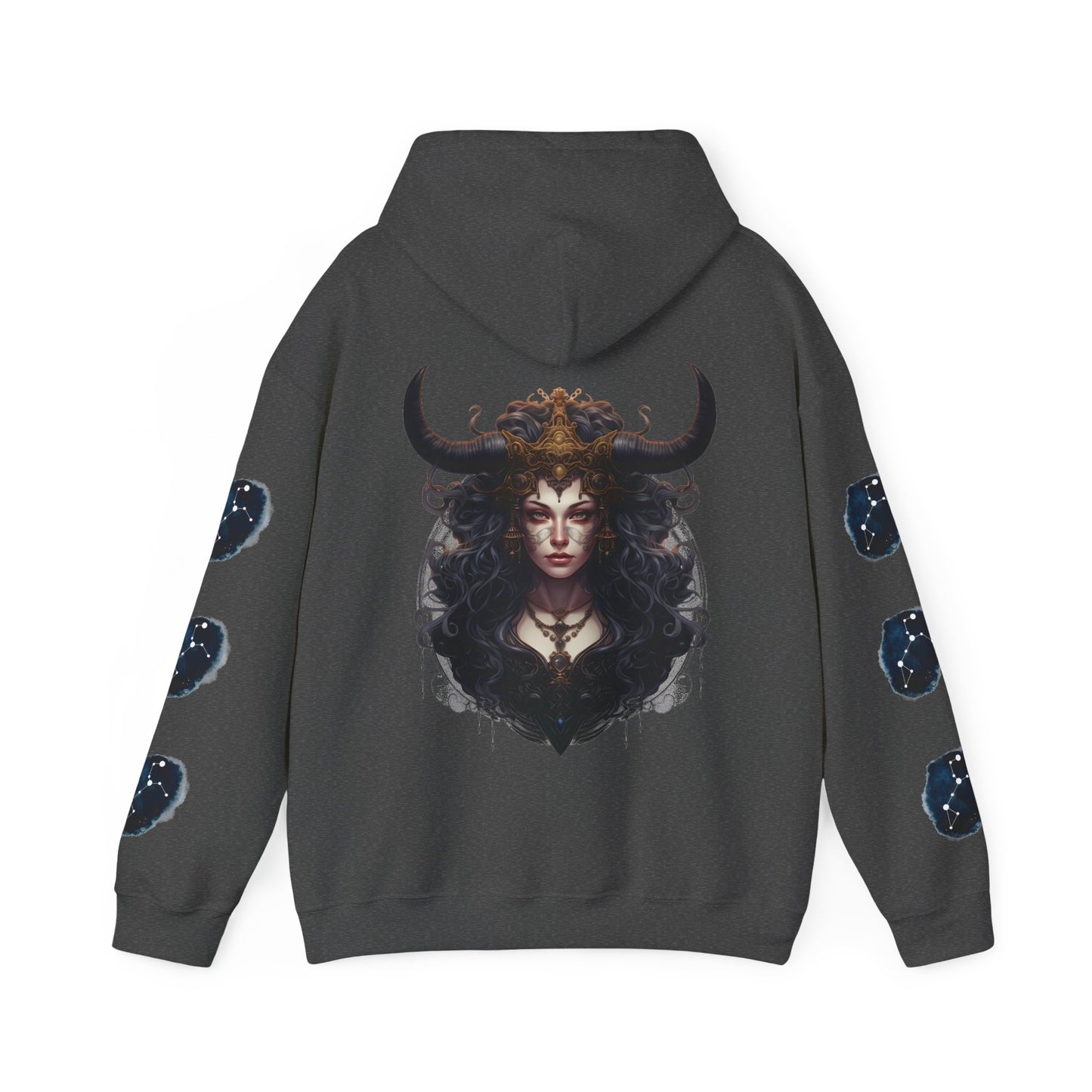 Taurus,  Unisex Heavy Blend™ Hooded Sweatshirt (sleeve design)