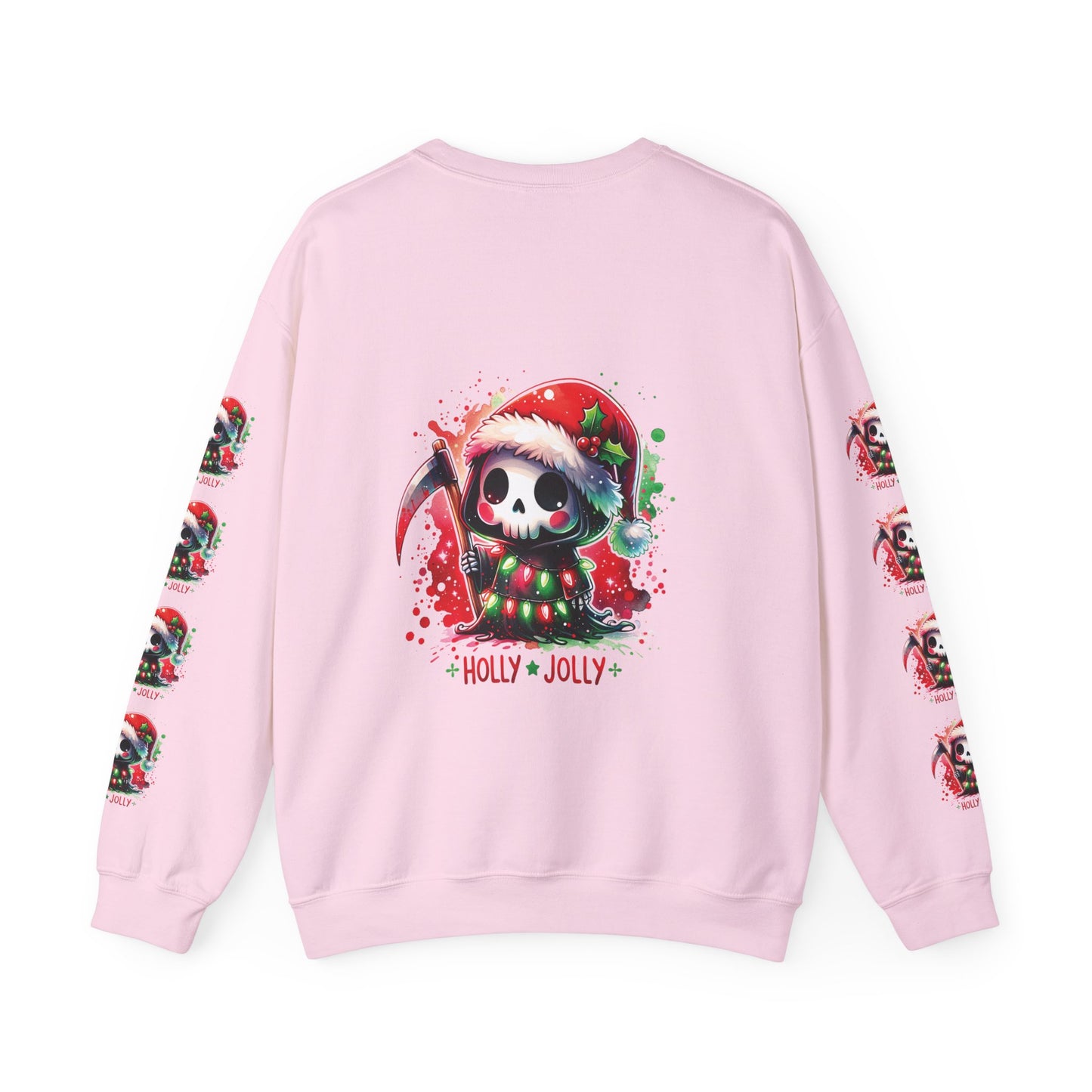 Holly jolly, ™ Crewneck Sweatshirt ( sleeve design )