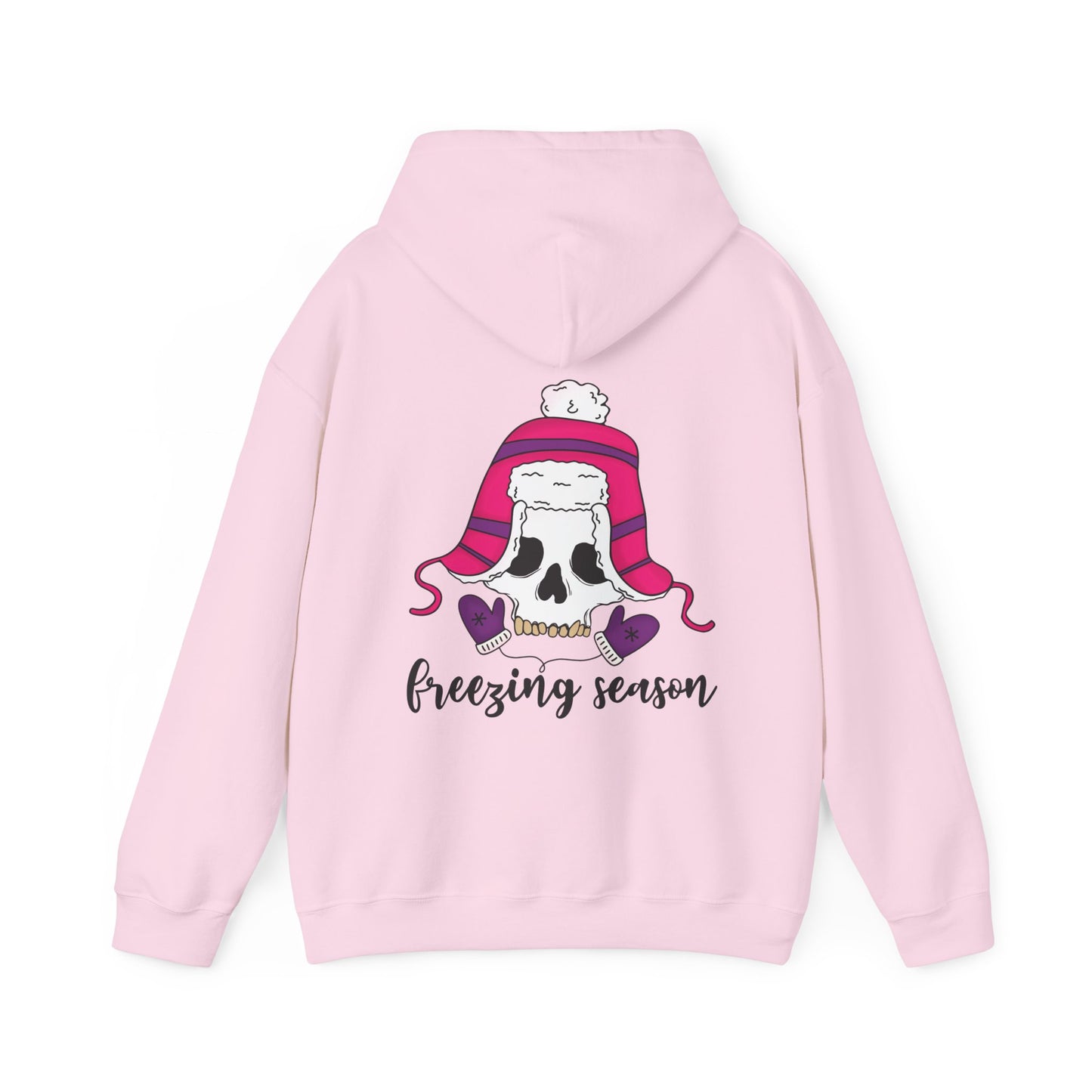 Freezing season, Unisex Heavy Blend™ Hooded Sweatshirt (no side arm design)