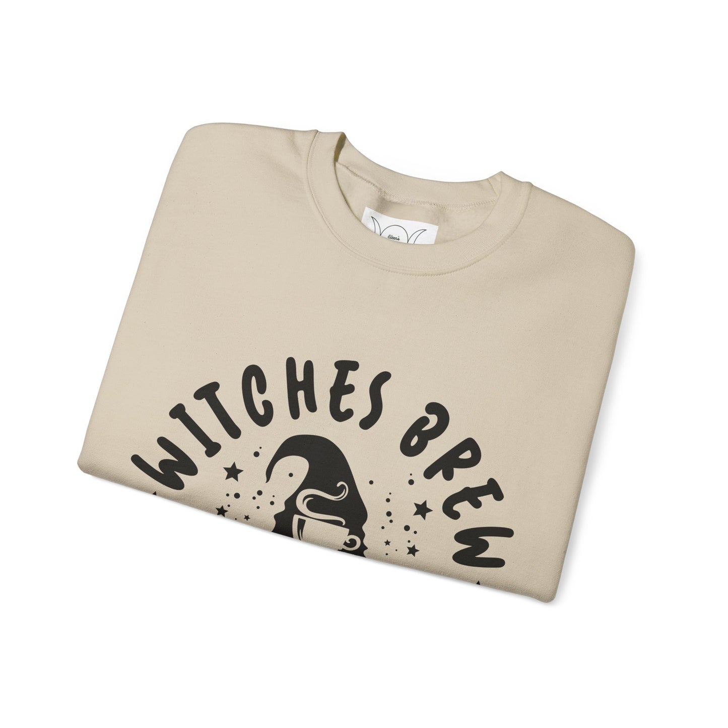 Witch’s brew coffee , ™ Crewneck Sweatshirt ( sleeve design )