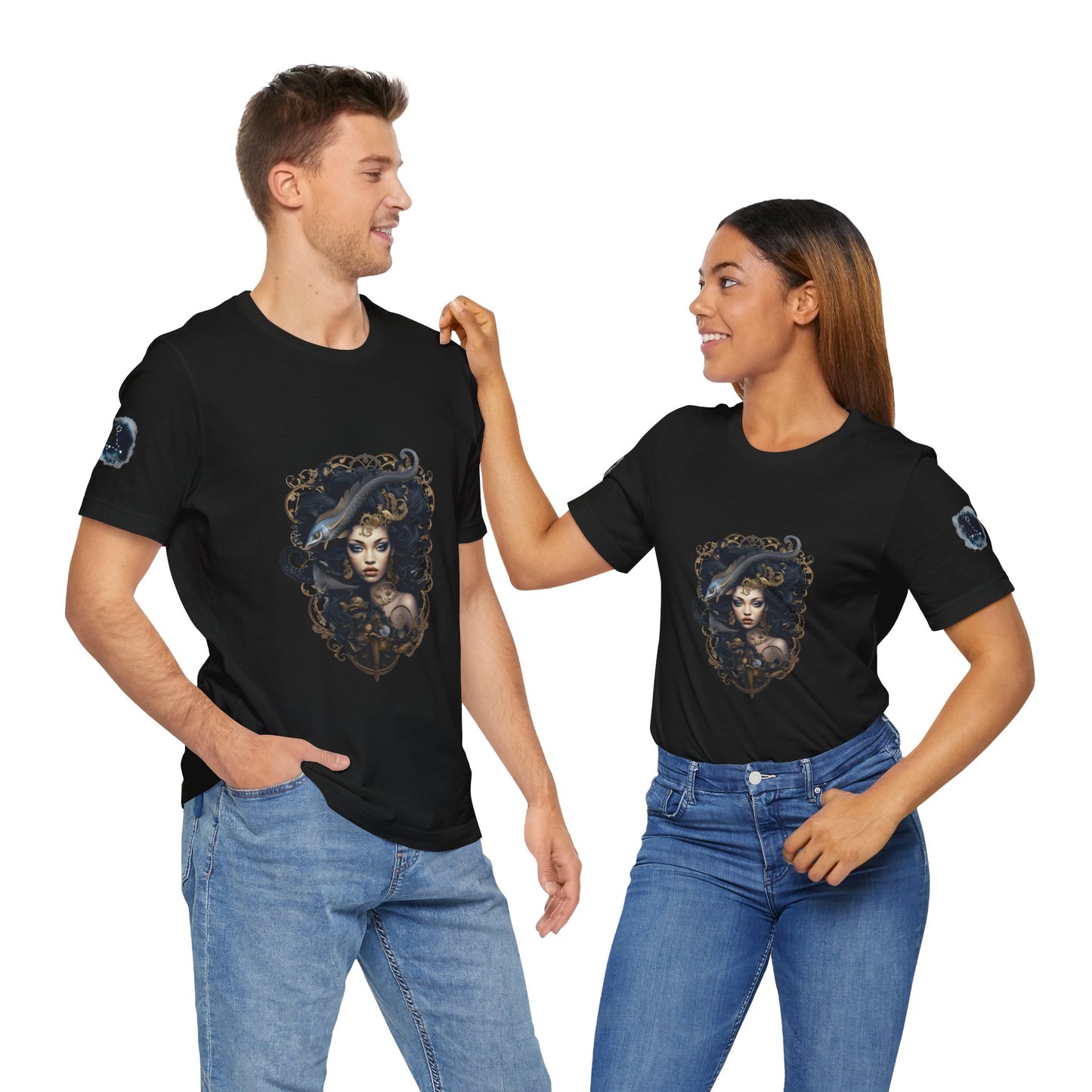 Pisces, Unisex Jersey Short Sleeve Tee