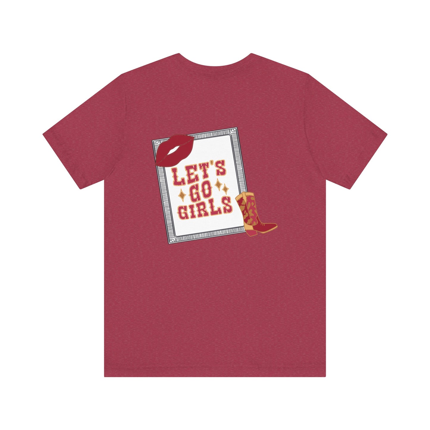 Let’s go girl’s Unisex Jersey Short Sleeve Tee (no Sleeve design)