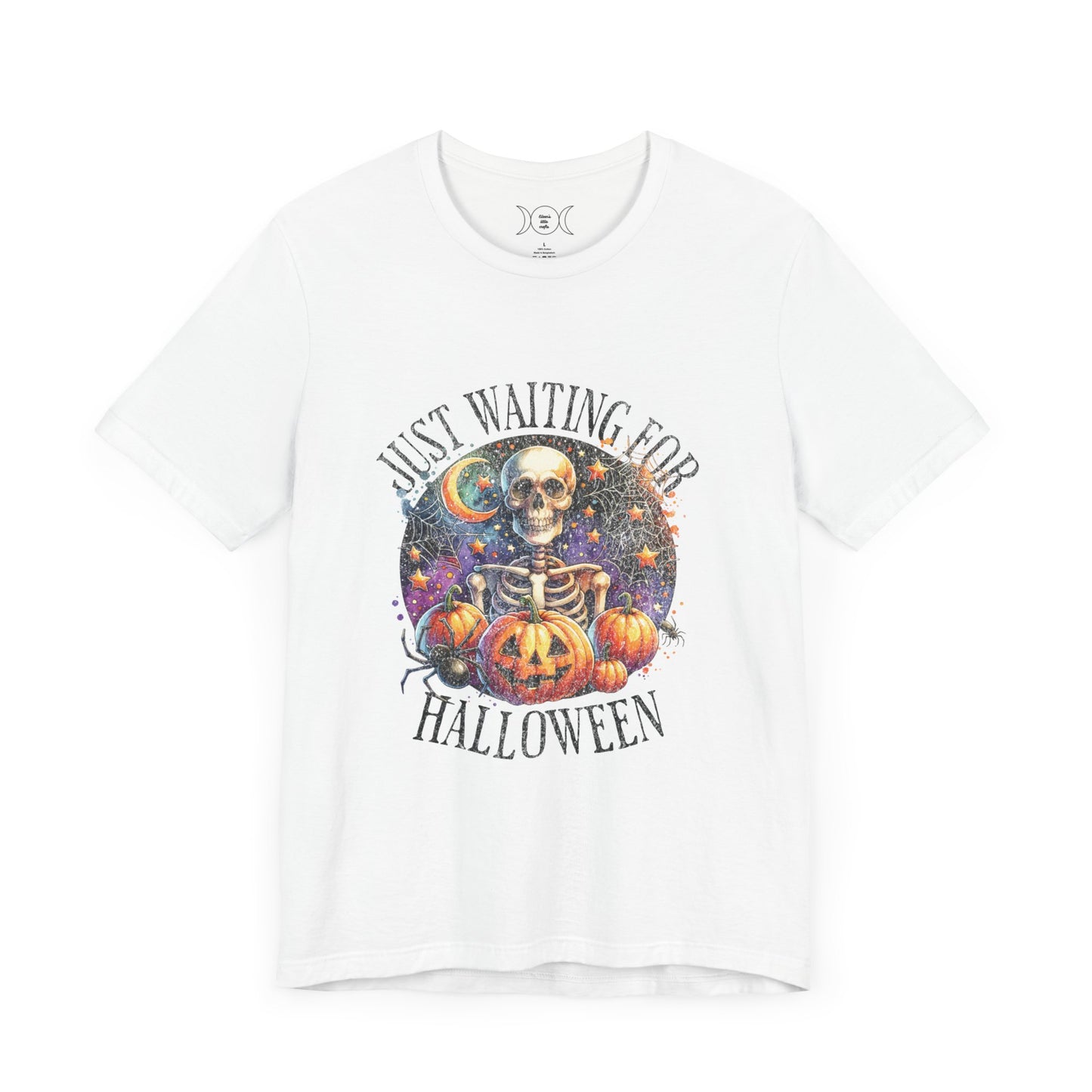 Just waiting for Halloween, Unisex Jersey Short Sleeve Tee (no sleeve design)