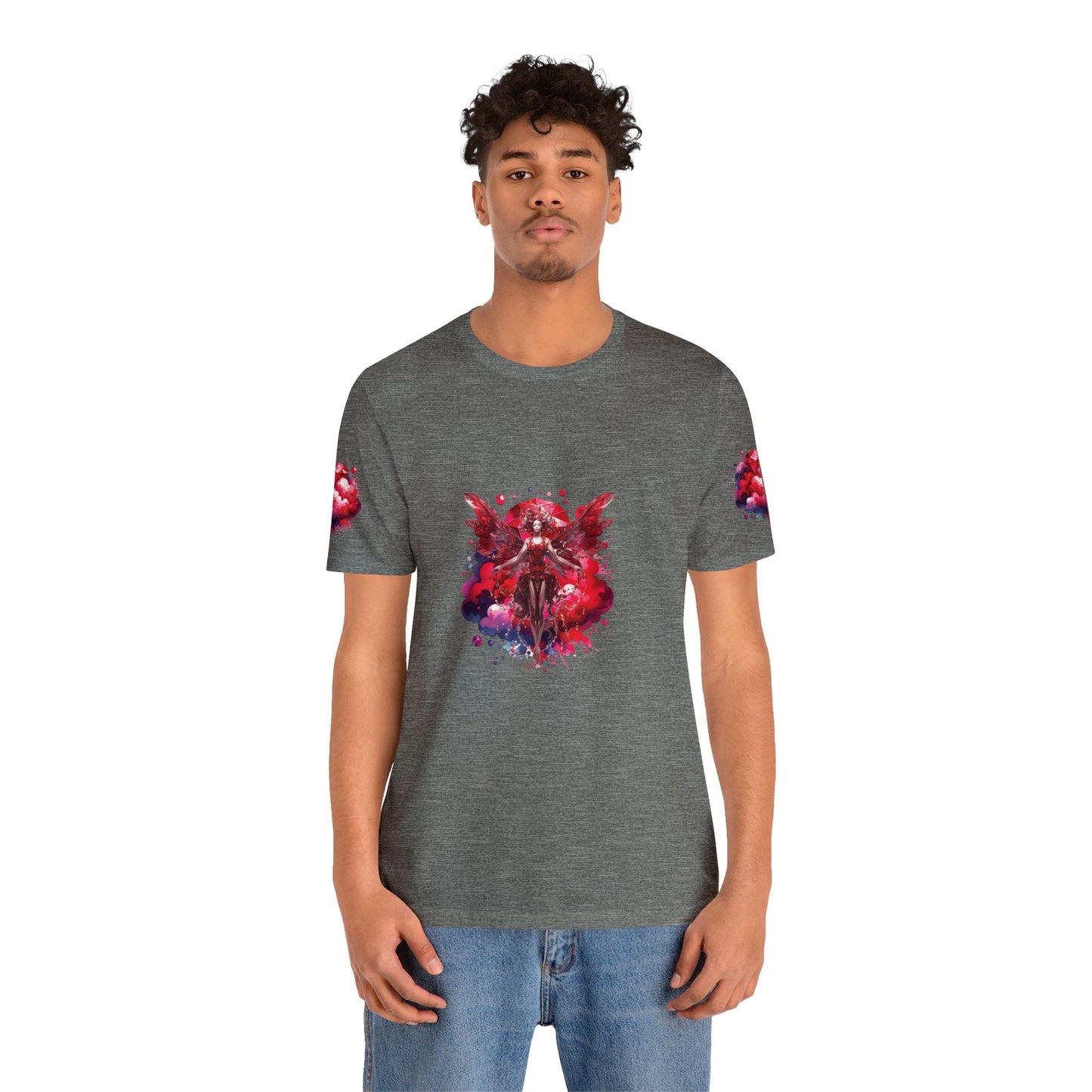 January garnet fairy, Unisex Jersey Short Sleeve