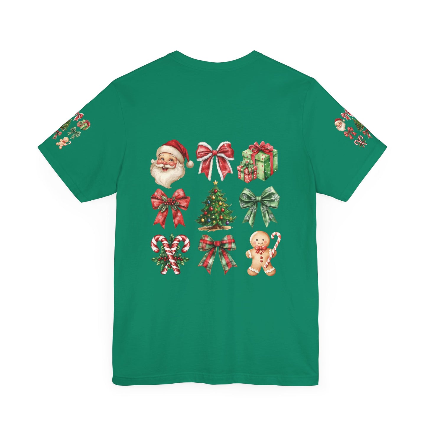 Christmas and bows, Unisex Jersey Short Sleeve Tee