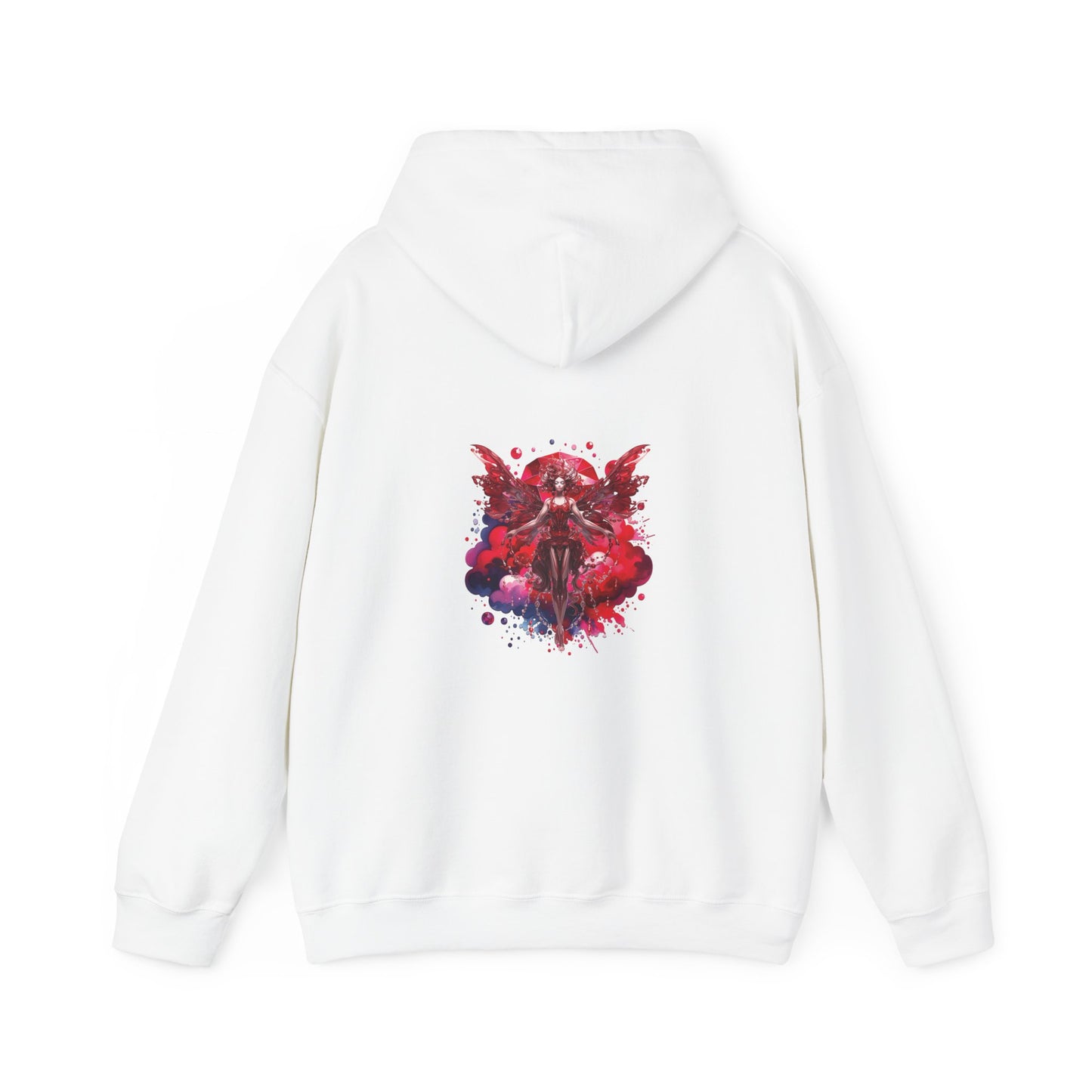 January garnet fairy, Unisex Heavy Blend™ Hooded Sweatshirt (no arm design)