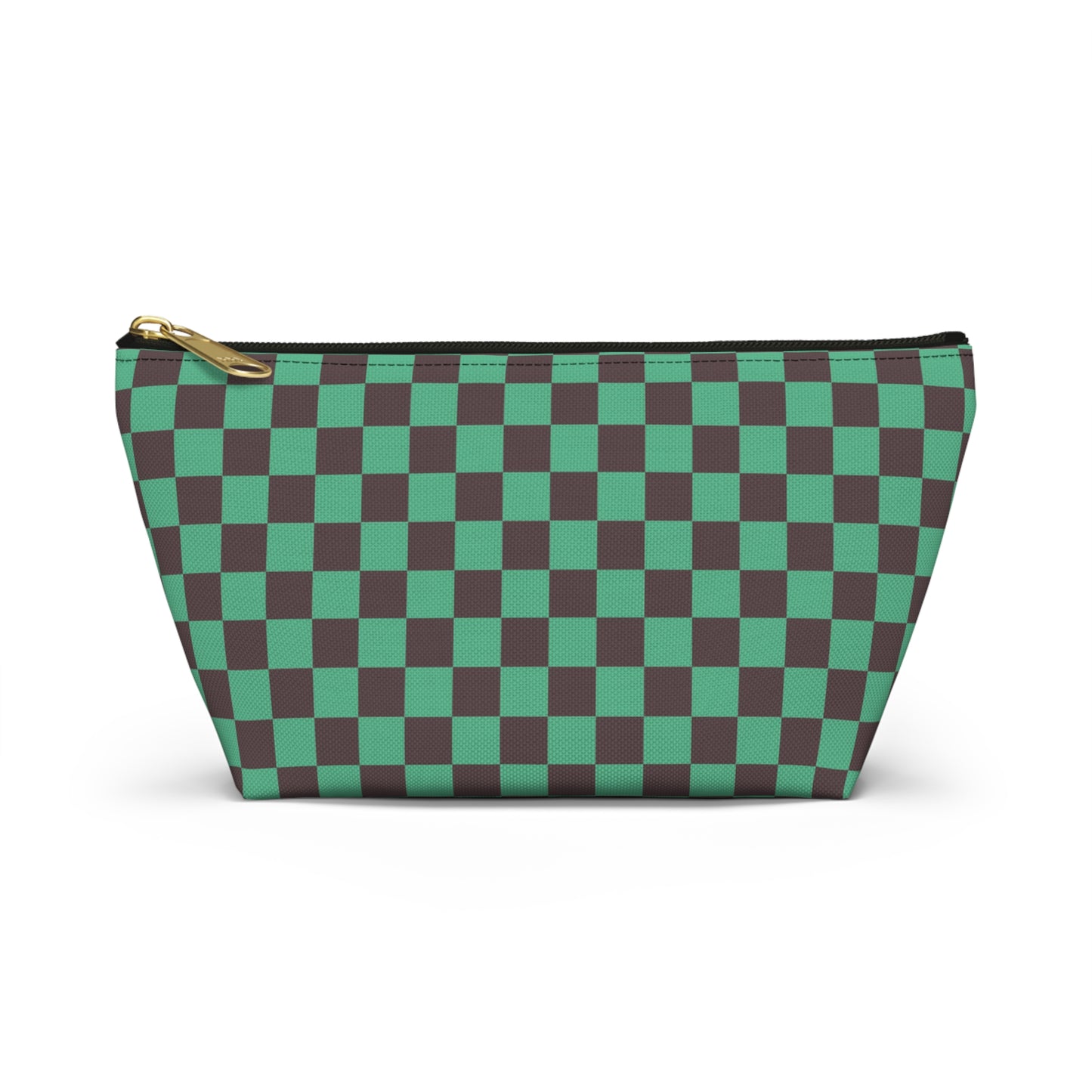 Black & green checkers   Accessory Pouch w T-bottoms