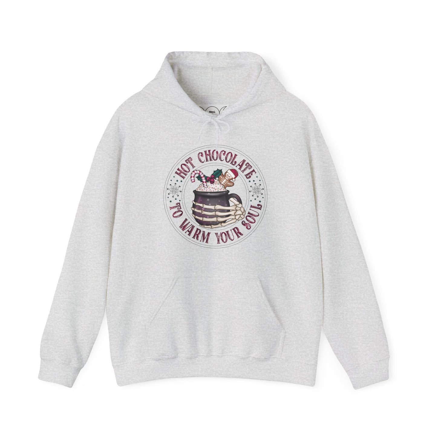 Hot chocolate to warm up my soul,  Unisex Heavy Blend™ Hooded Sweatshirt (no side arm design)