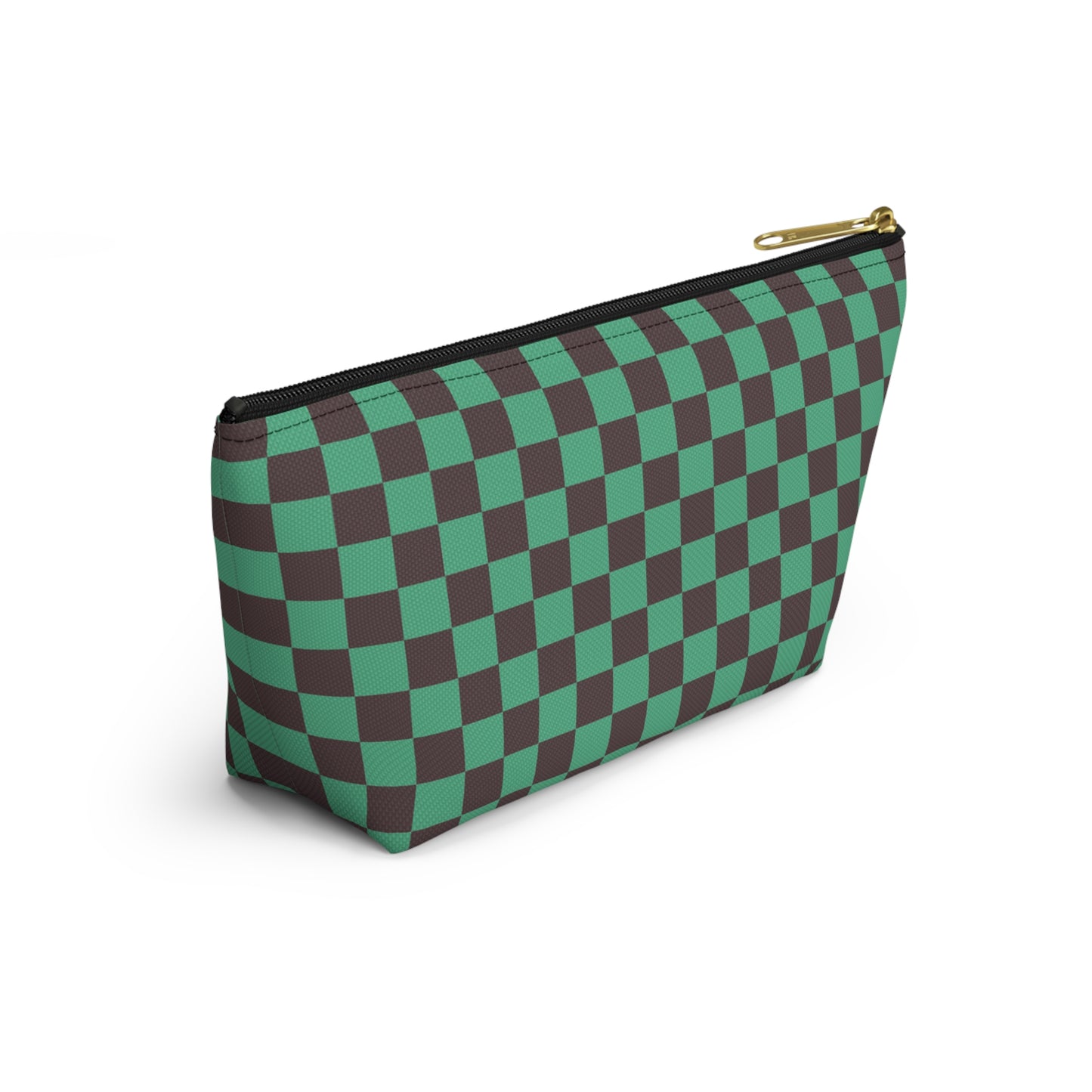 Black & green checkers   Accessory Pouch w T-bottoms