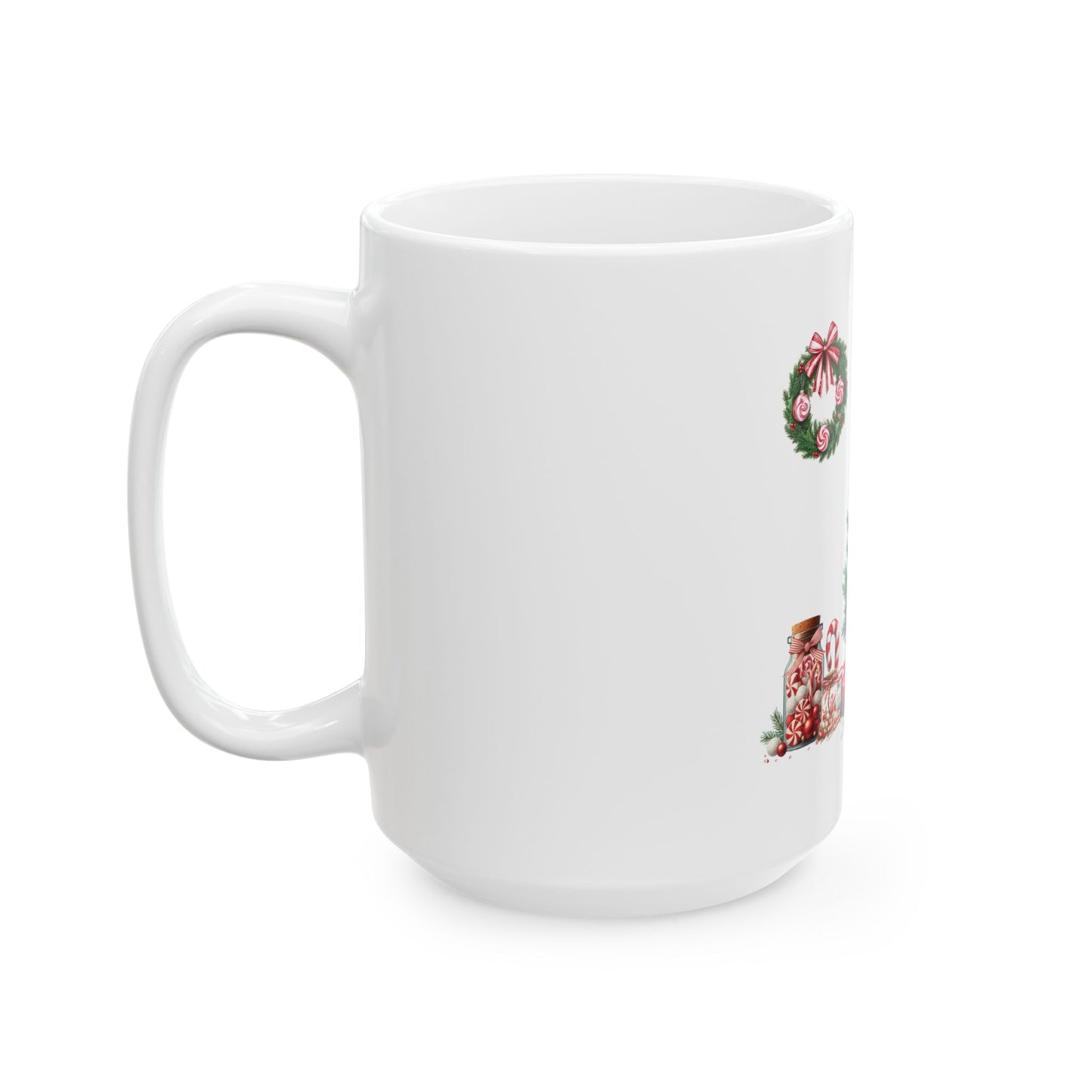 Peppermint Christmas , Ceramic Mug 11oz & 15 oz