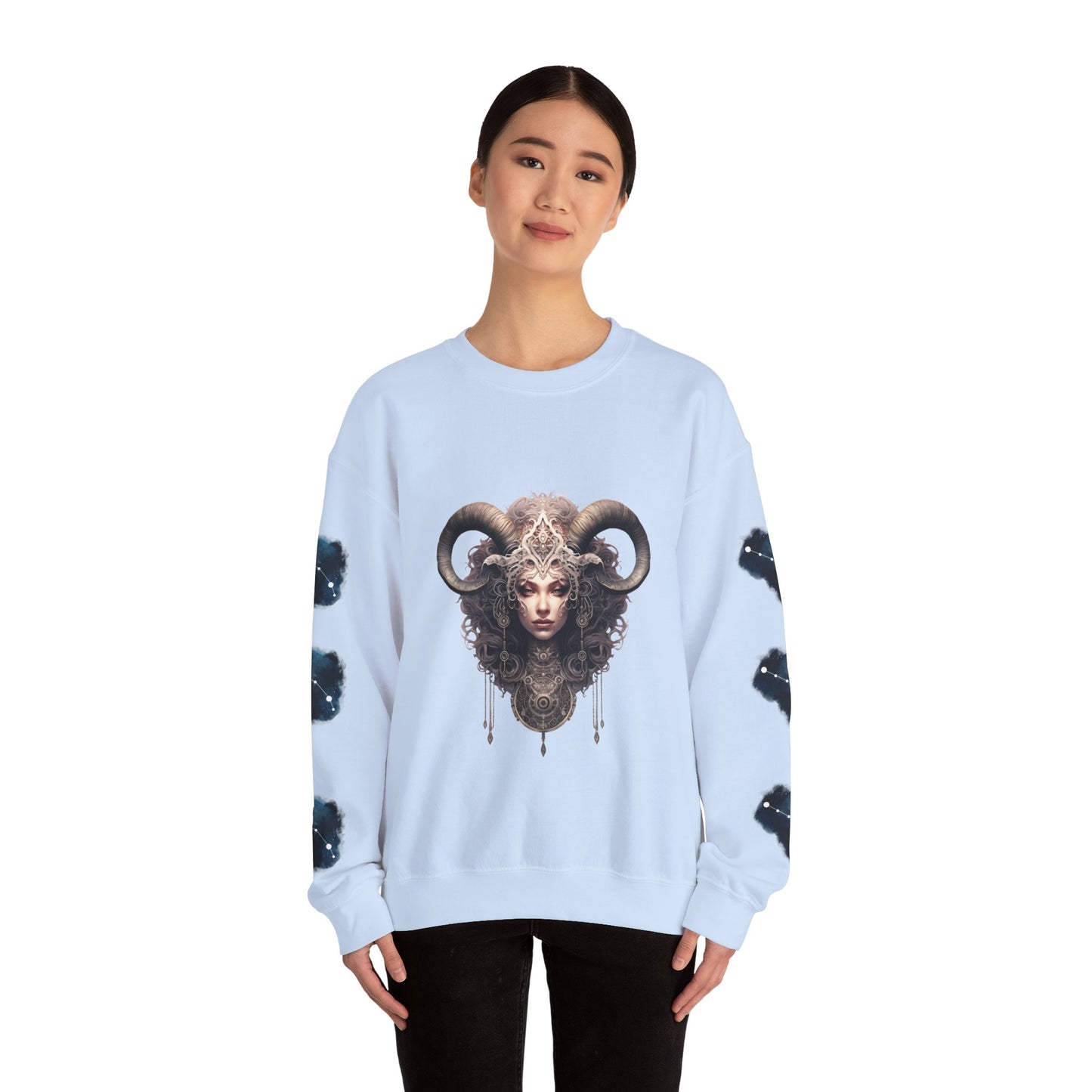 Aries , ™ Crewneck Sweatshirt (side arm design)