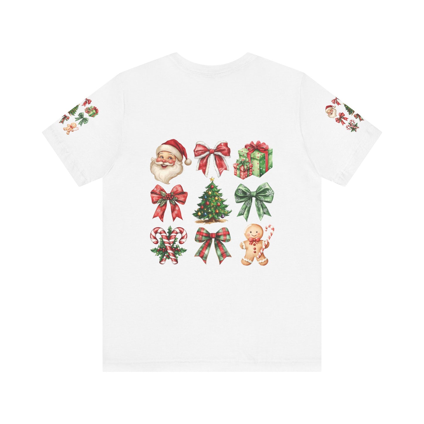 Christmas and bows, Unisex Jersey Short Sleeve Tee