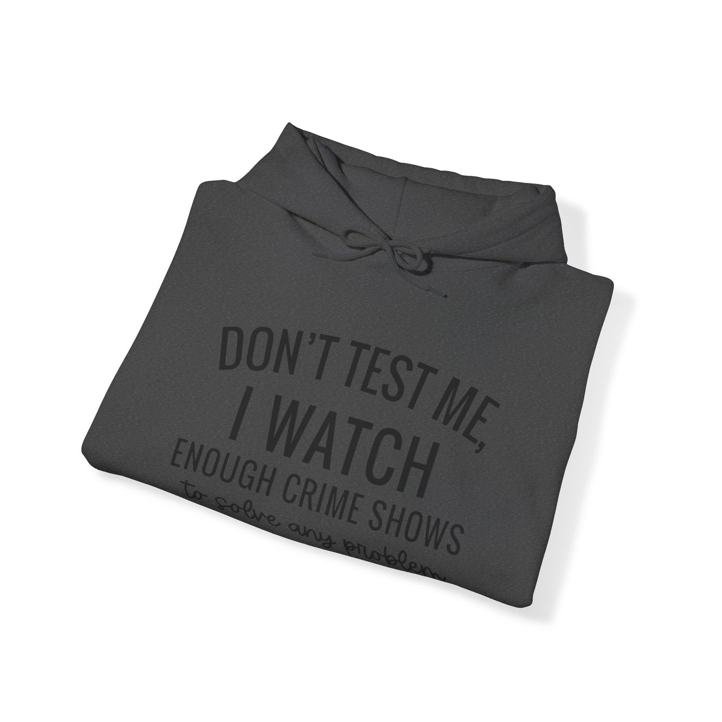 True crime watcher, Unisex Heavy Blend™ Hooded Sweatshirt (no side arm design)