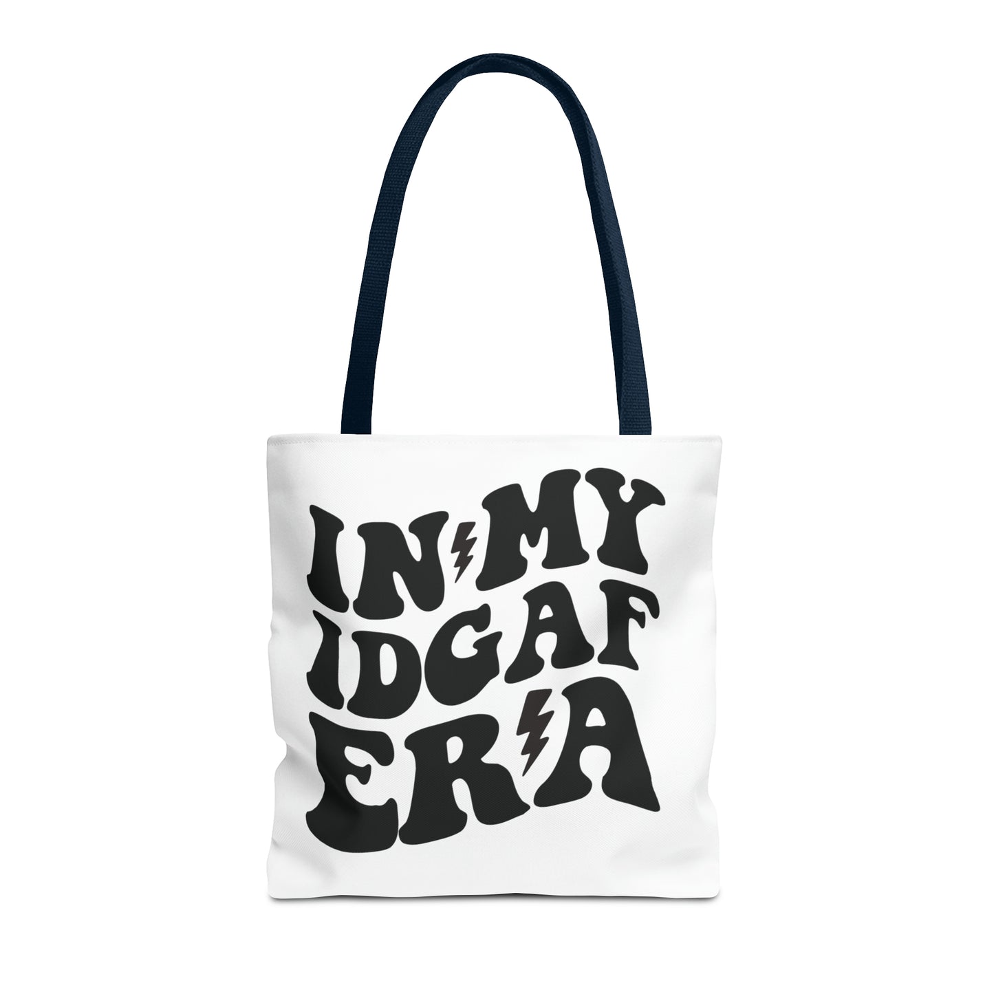 In my IDGAF era, Tote Bag (AOP)