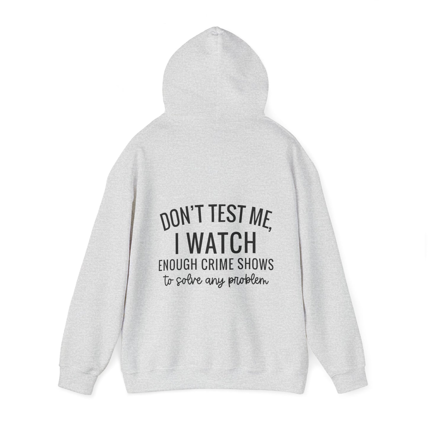 True crime watcher, Unisex Heavy Blend™ Hooded Sweatshirt (no side arm design)