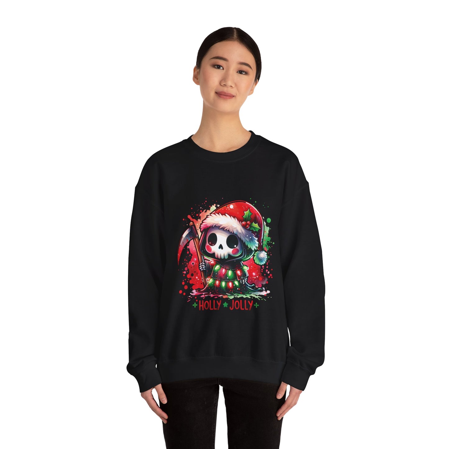 Holly jolly, ™ Crewneck Sweatshirt ( no sleeve design )