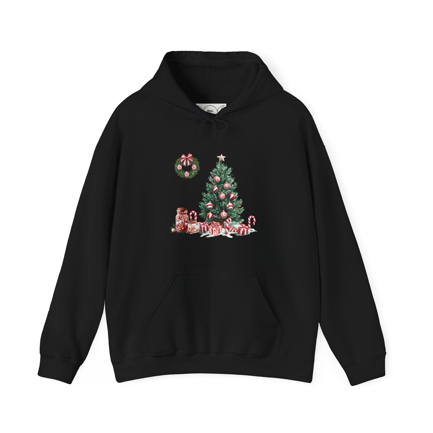 Peppermint Christmas ,  Unisex Heavy Blend™ Hooded Sweatshirt (no side arm design)