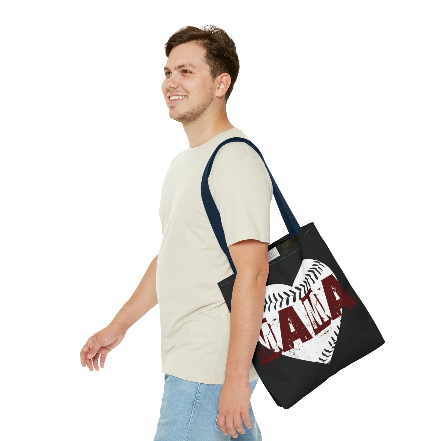 Baseball mama, Tote Bag (AOP)