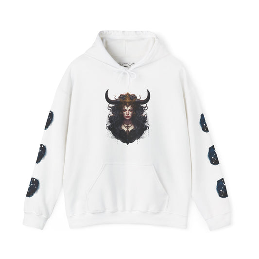 Taurus,  Unisex Heavy Blend™ Hooded Sweatshirt (sleeve design)