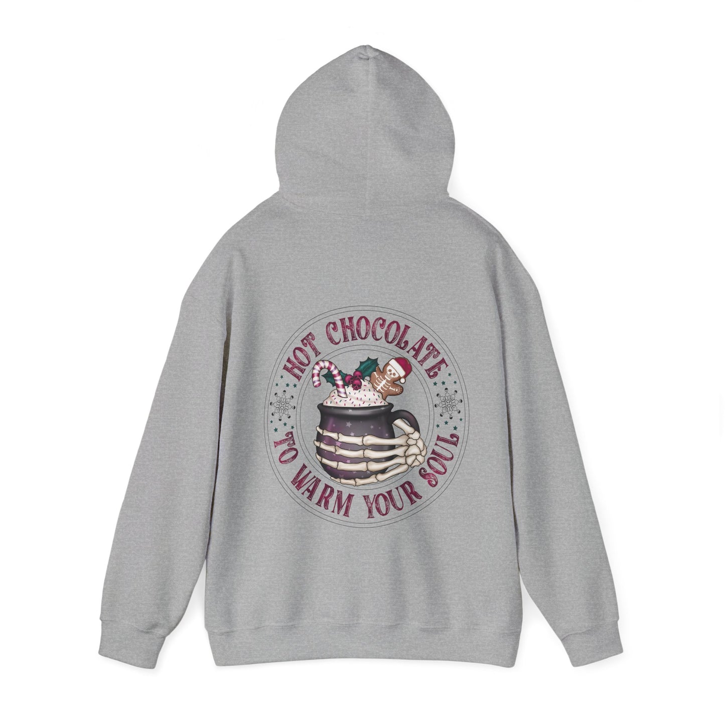 Hot chocolate to warm up my soul,  Unisex Heavy Blend™ Hooded Sweatshirt (no side arm design)