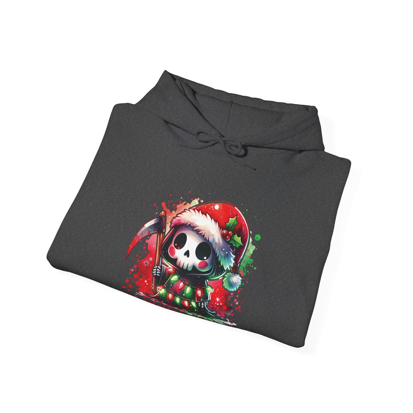 Holly jolly, Unisex Heavy Blend™ Hooded Sweatshirt (no side arm design)