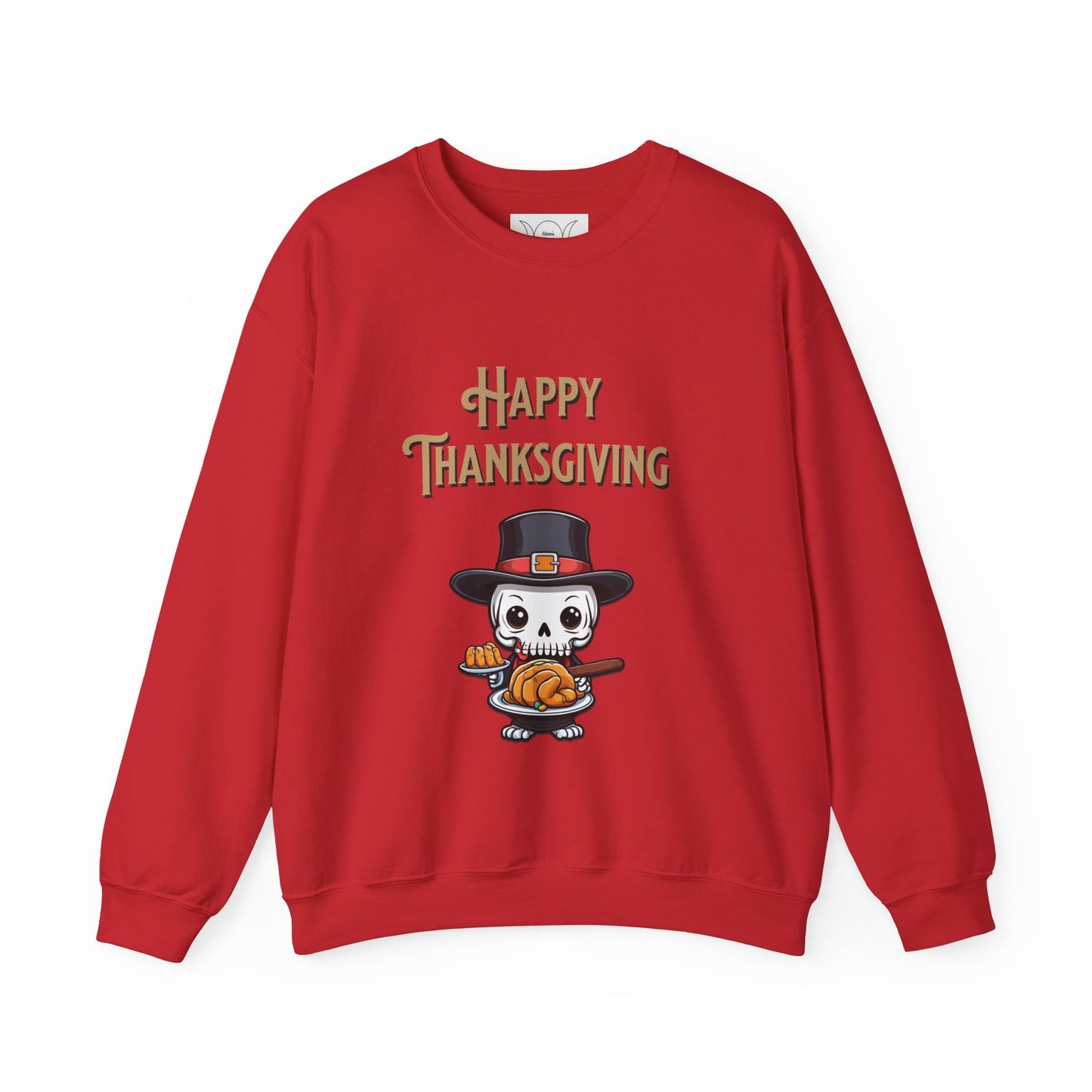 Happy thanksgiving, ™ Crewneck Sweatshirt ( sleeve design )