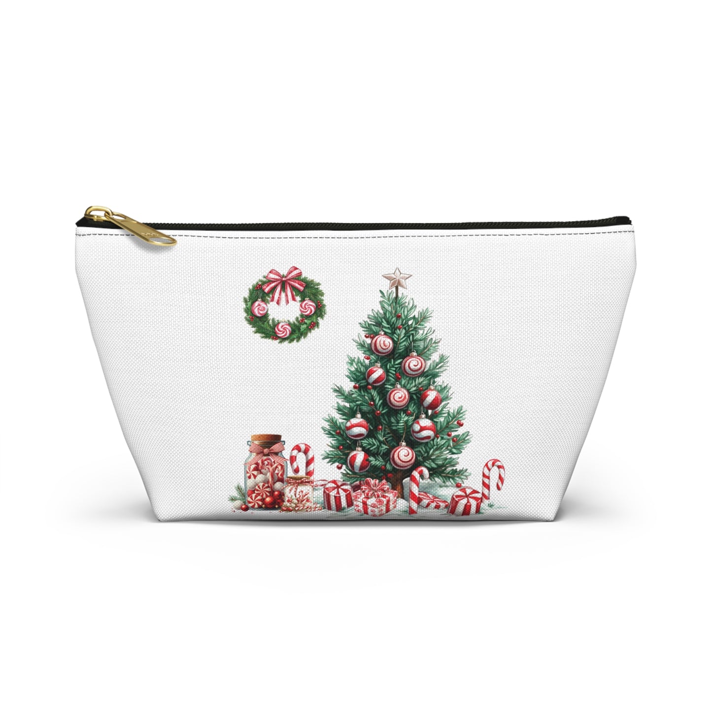 Peppermint Christmas,  Accessory Pouch w T-bottoms