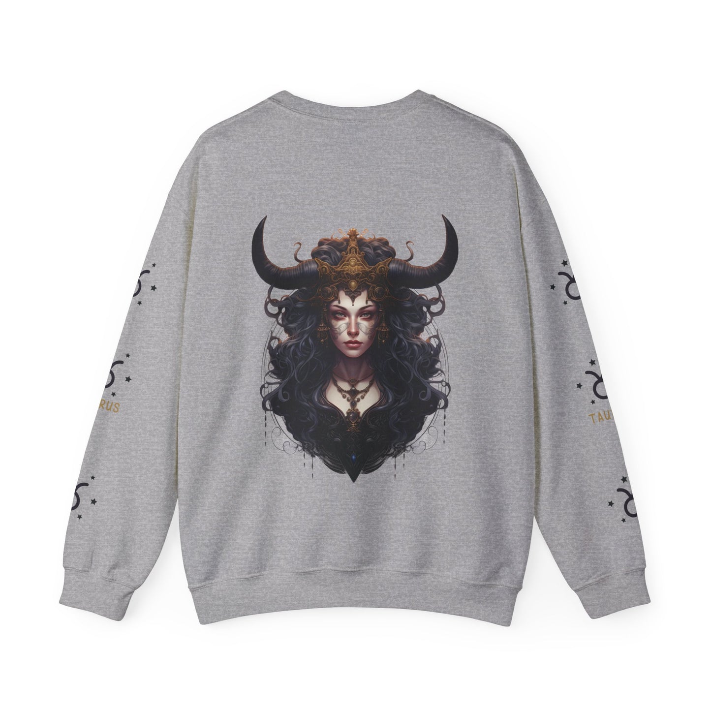 Taurus , ™ Crewneck Sweatshirt (Sleeve design )