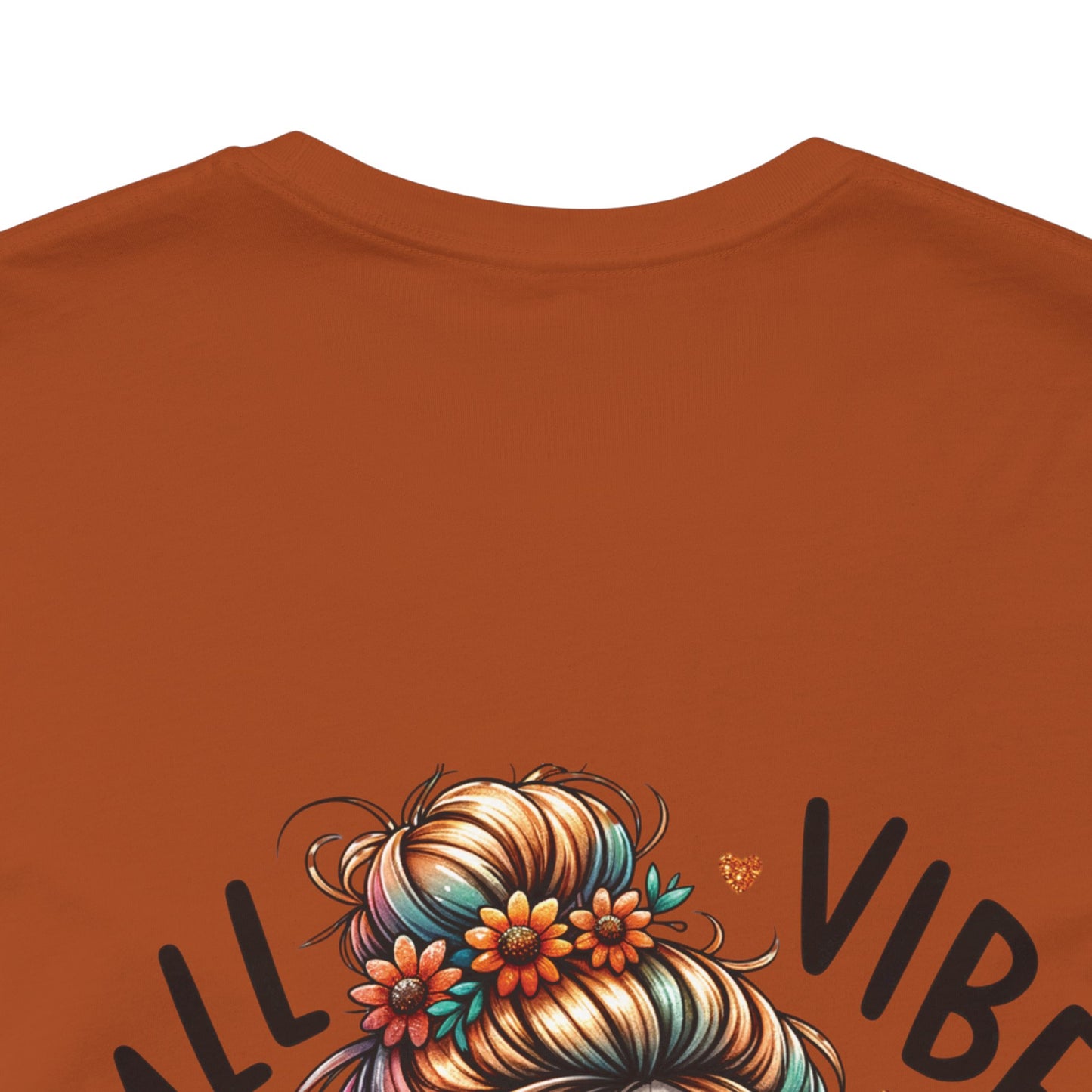 Fall vibes, Unisex Jersey Short Sleeve Tee (no arm design)