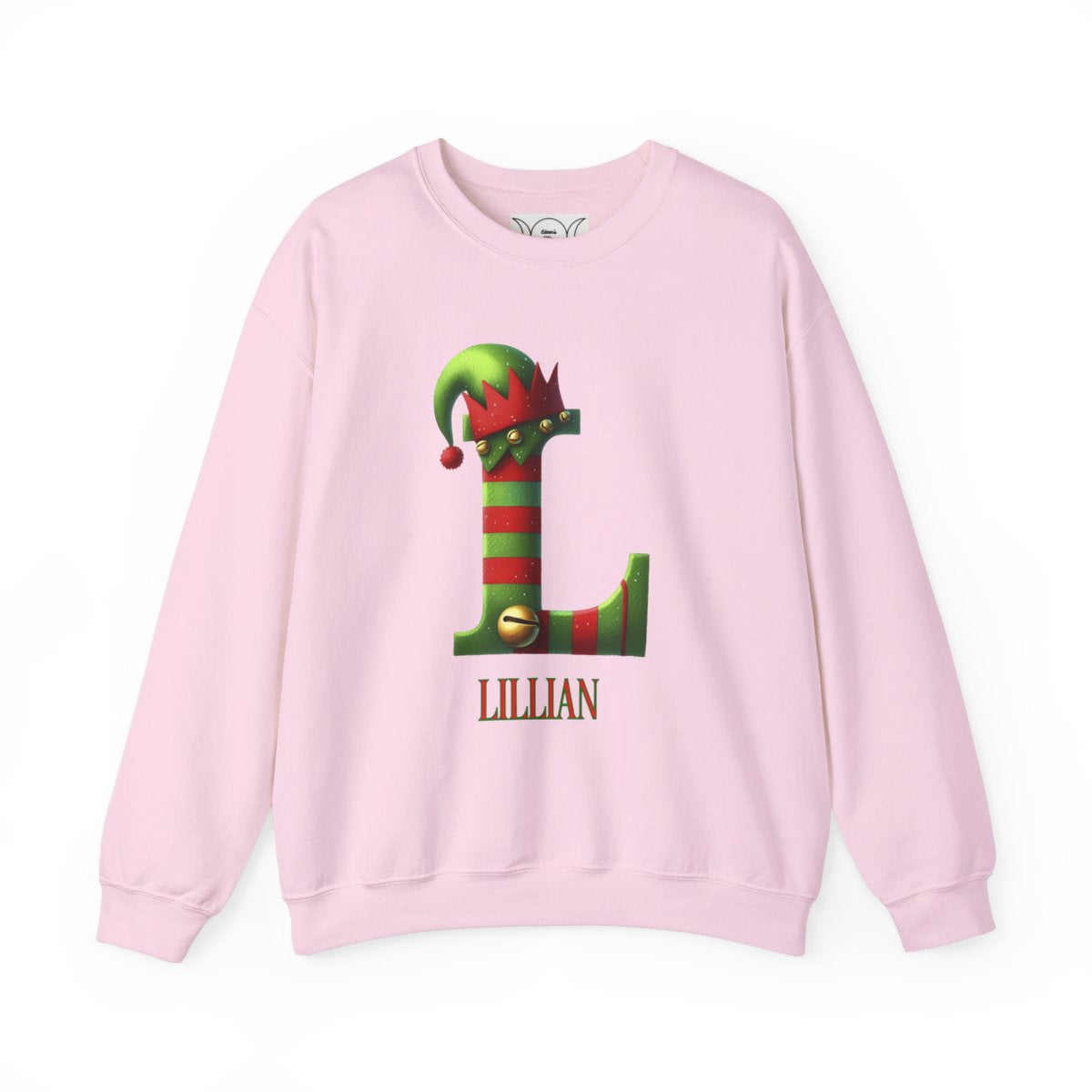 Personalized A-Z elf, Unisex Heavy Blend™ Crewneck Sweatshirt